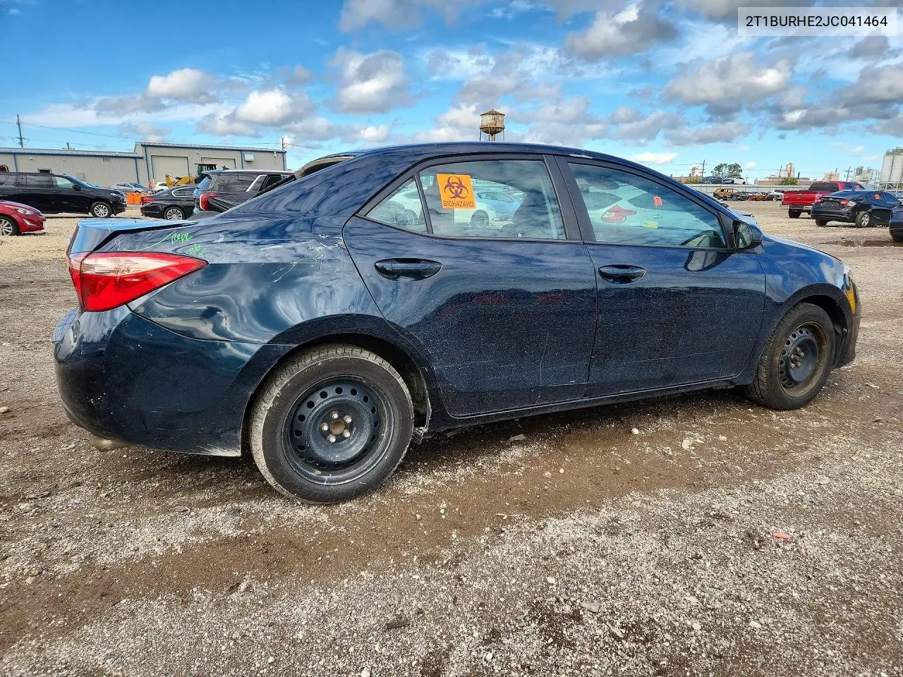 2018 TOYOTA COROLLA VIN 2T1BURHE2JC041464 — фото 3