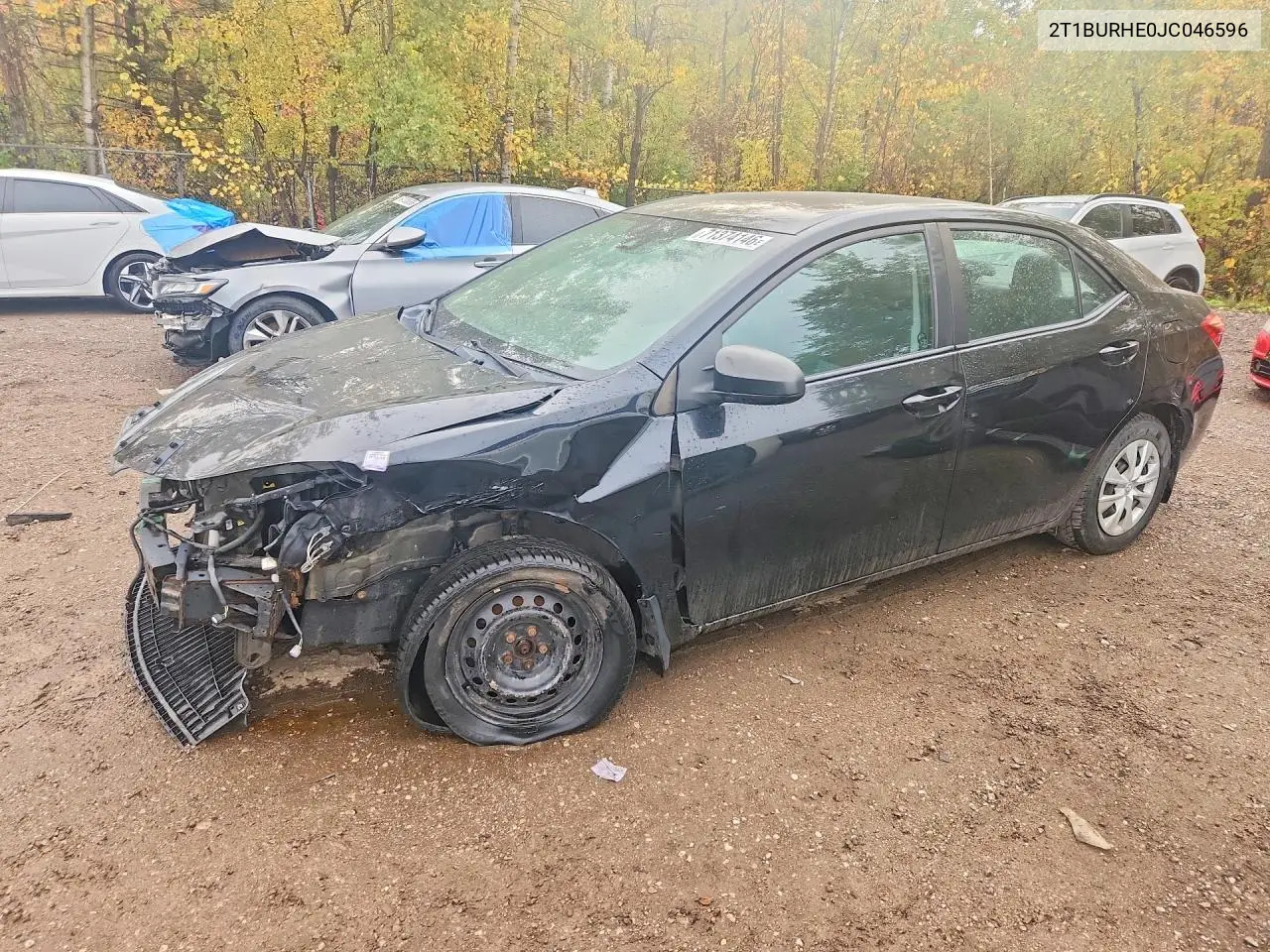 TOYOTA COROLLA 2018, VIN 2T1BURHE0JC046596