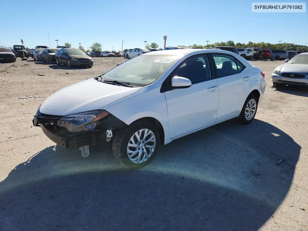 TOYOTA COROLLA 2018, VIN 5YFBURHE1JP791082