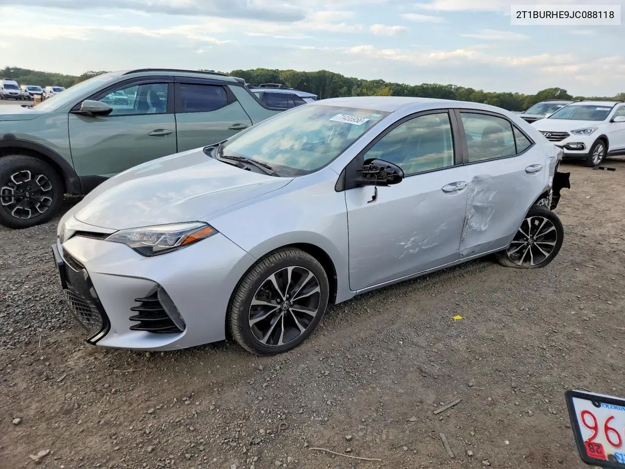 TOYOTA COROLLA 2018, VIN 2T1BURHE9JC088118