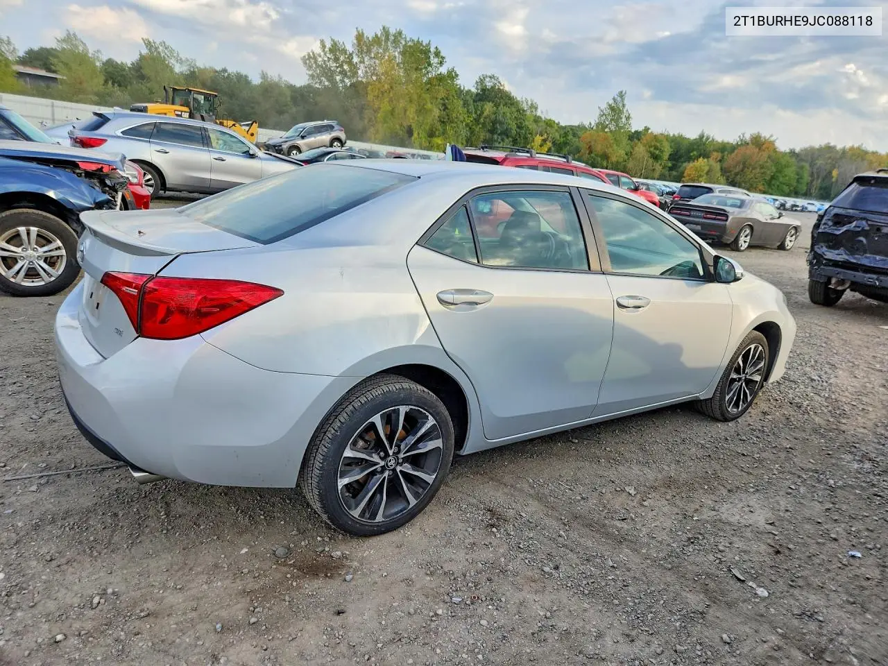 2018 TOYOTA COROLLA VIN 2T1BURHE9JC088118 — фото 3