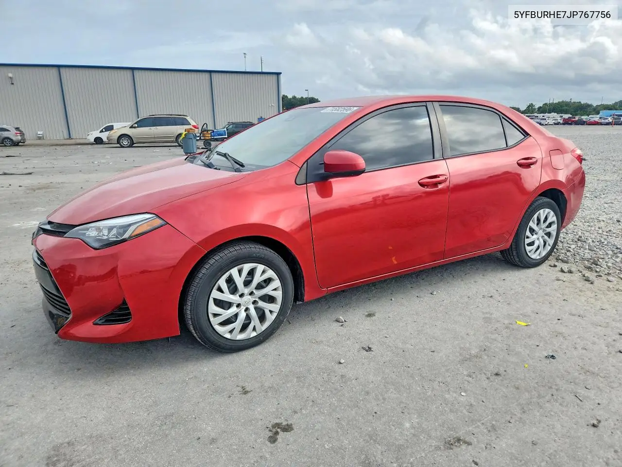 TOYOTA COROLLA 2018, VIN 5YFBURHE7JP767756