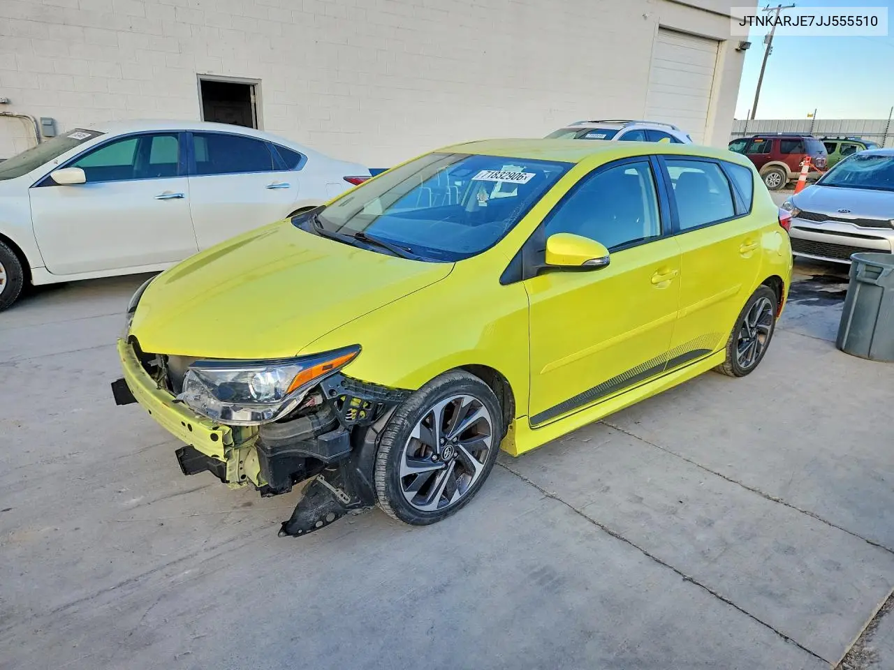TOYOTA COROLLA 2018, VIN JTNKARJE7JJ555510