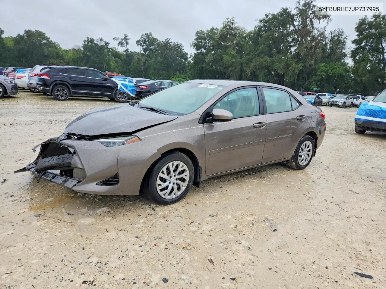 TOYOTA COROLLA 2018, VIN 5YFBURHE7JP737995