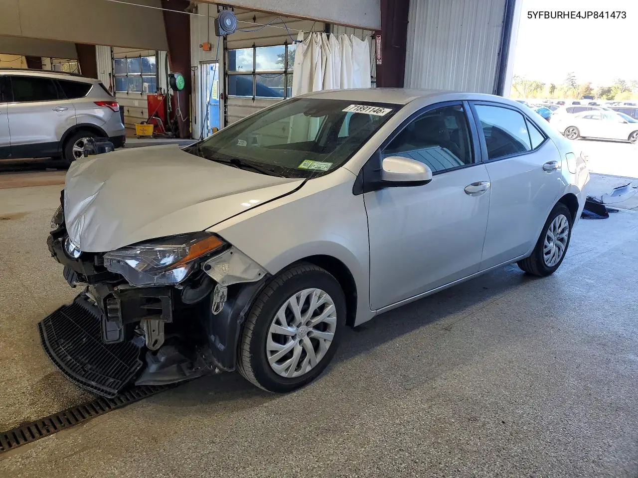 TOYOTA COROLLA 2018, VIN 5YFBURHE4JP841473