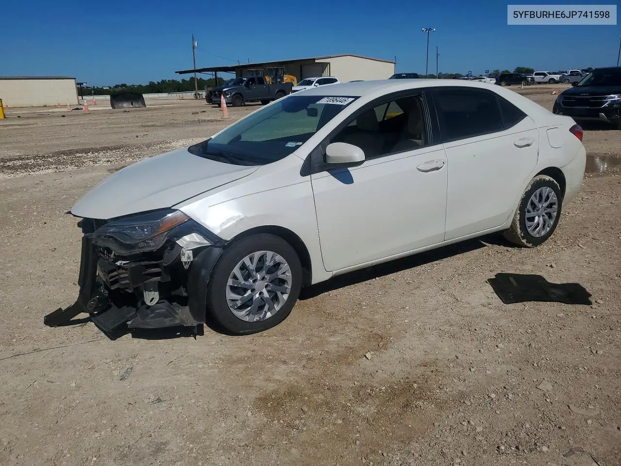 TOYOTA COROLLA 2018, VIN 5YFBURHE6JP741598