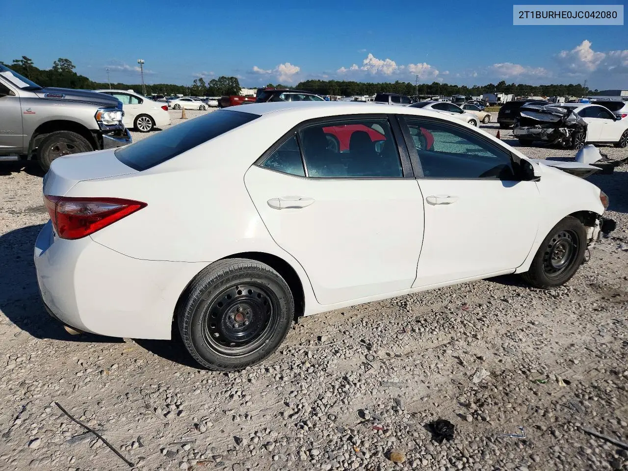 2018 TOYOTA COROLLA VIN 2T1BURHE0JC042080 — фото 3