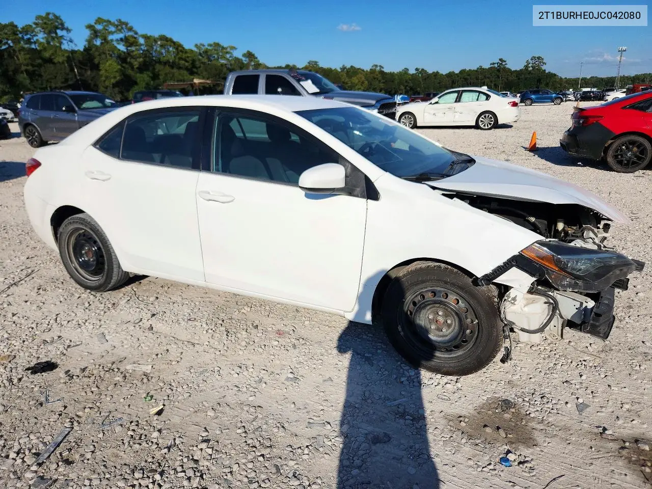 2018 TOYOTA COROLLA VIN 2T1BURHE0JC042080 — фото 4