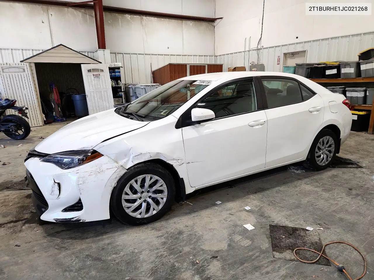 TOYOTA COROLLA 2018, VIN 2T1BURHE1JC021268