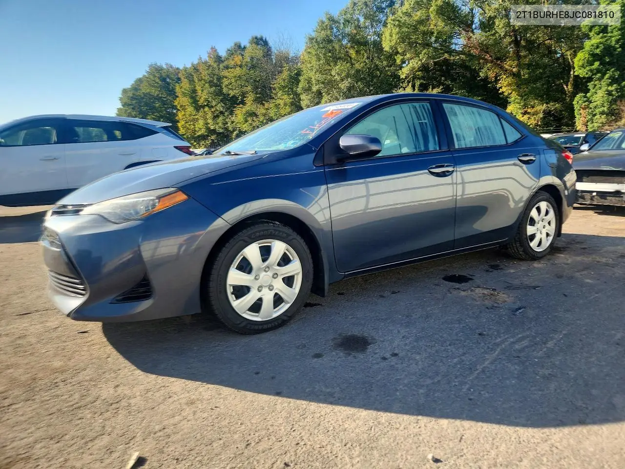 TOYOTA COROLLA 2018, VIN 2T1BURHE8JC081810