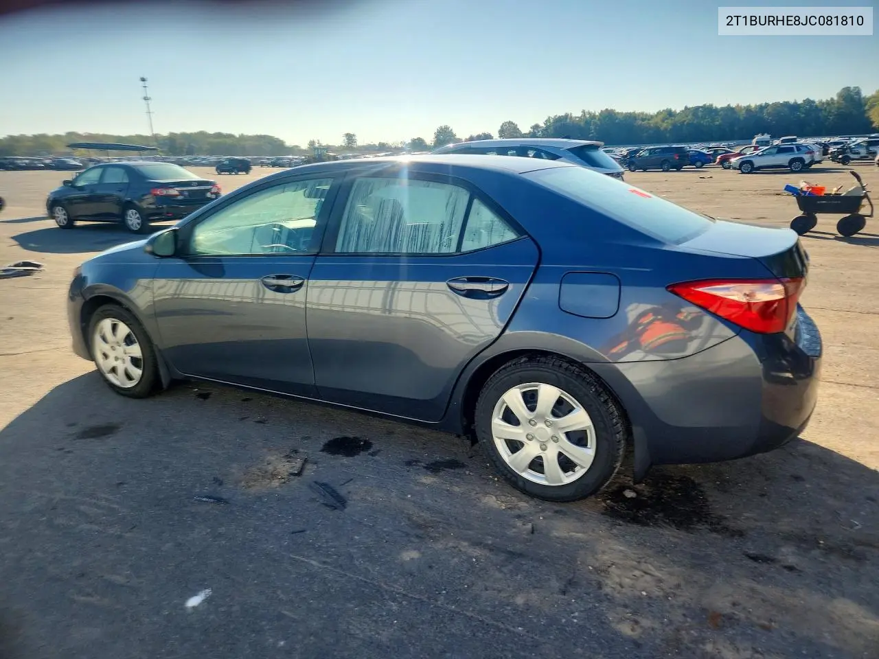 2018 TOYOTA COROLLA VIN 2T1BURHE8JC081810 — фото 2