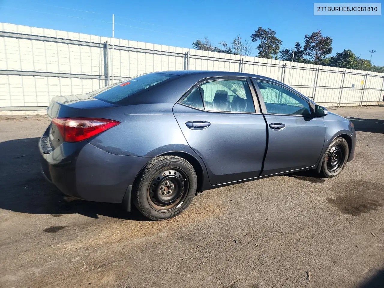 2018 TOYOTA COROLLA VIN 2T1BURHE8JC081810 — фото 3