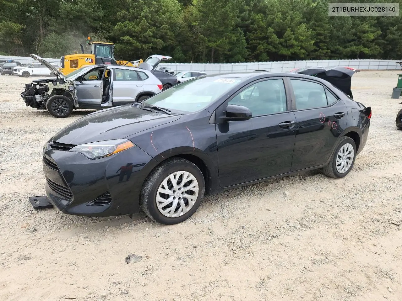 TOYOTA COROLLA 2018, VIN 2T1BURHEXJC028140