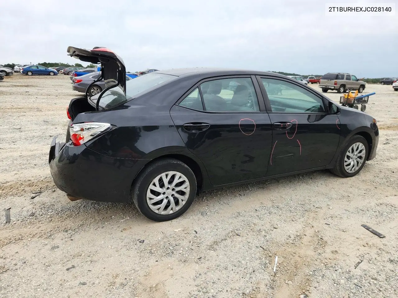 2018 TOYOTA COROLLA VIN 2T1BURHEXJC028140 — фото 3