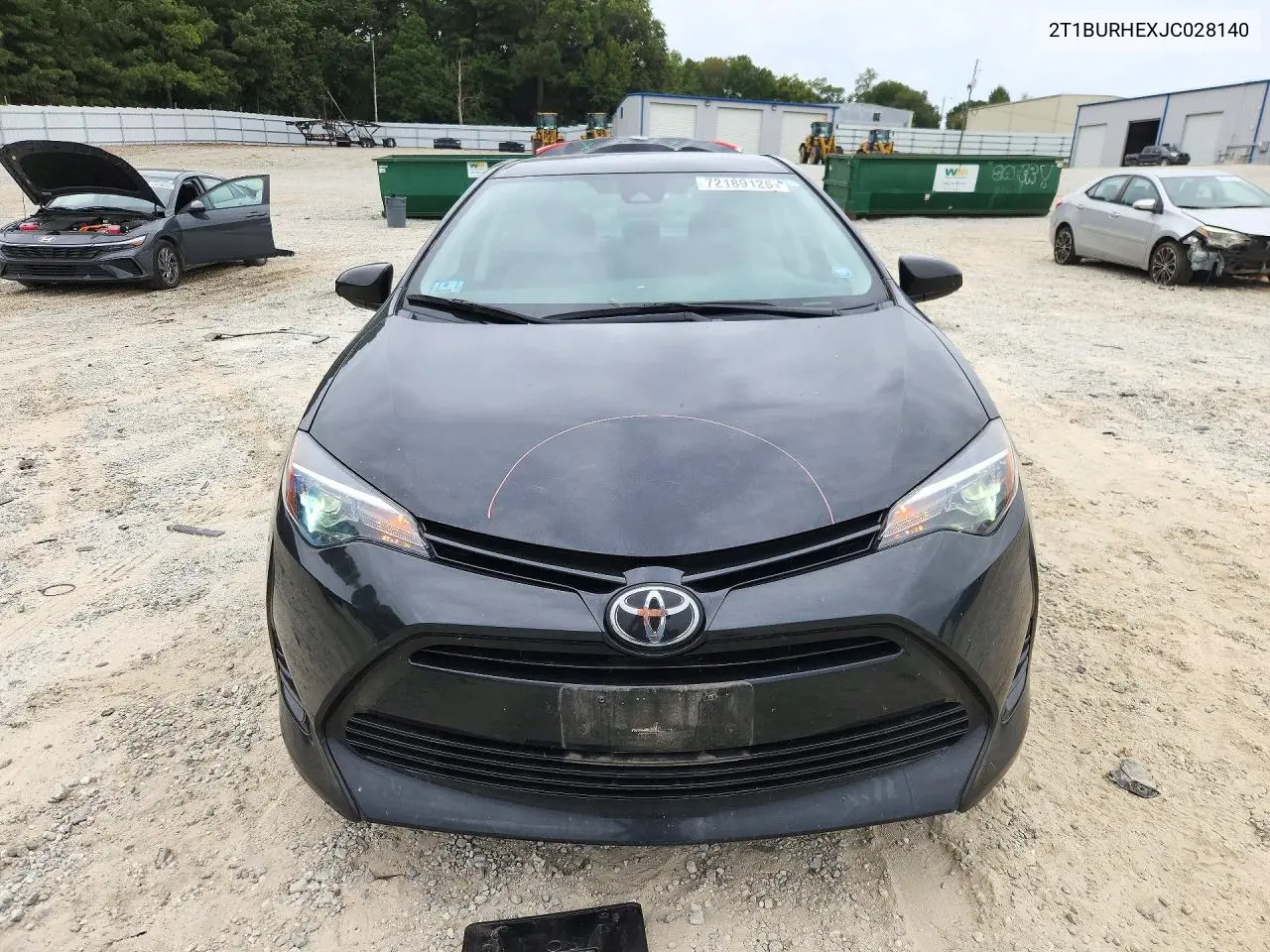2018 TOYOTA COROLLA VIN 2T1BURHEXJC028140 — фото 5