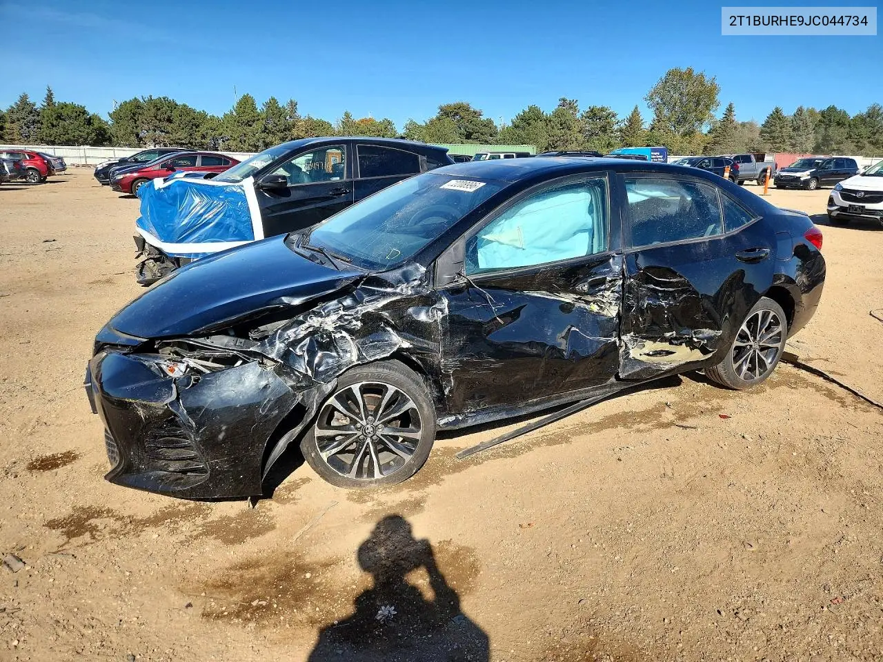 TOYOTA COROLLA 2018, VIN 2T1BURHE9JC044734
