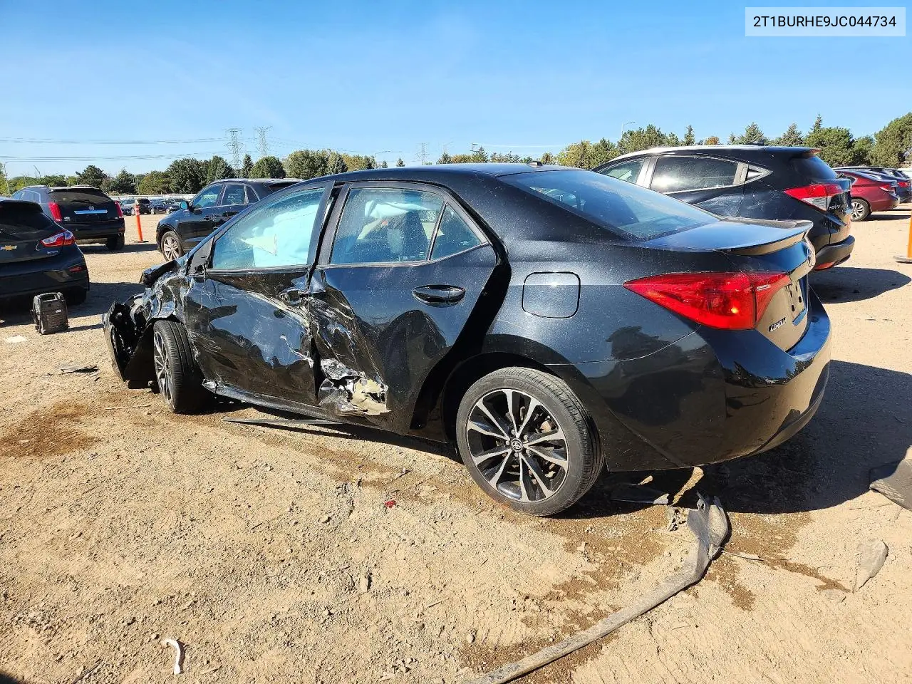 2018 TOYOTA COROLLA VIN 2T1BURHE9JC044734 — фото 2
