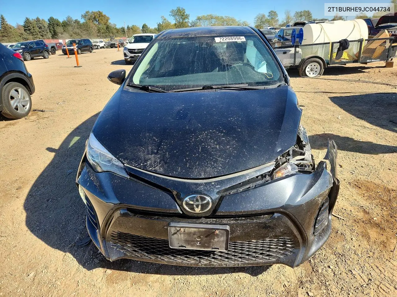 2018 TOYOTA COROLLA VIN 2T1BURHE9JC044734 — фото 5