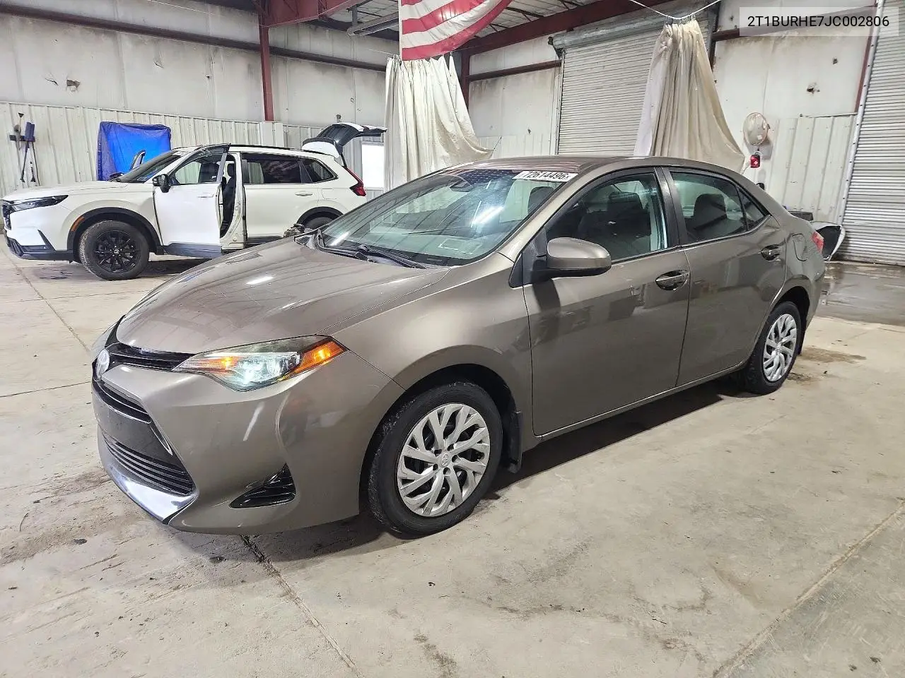 TOYOTA COROLLA 2018, VIN 2T1BURHE7JC002806
