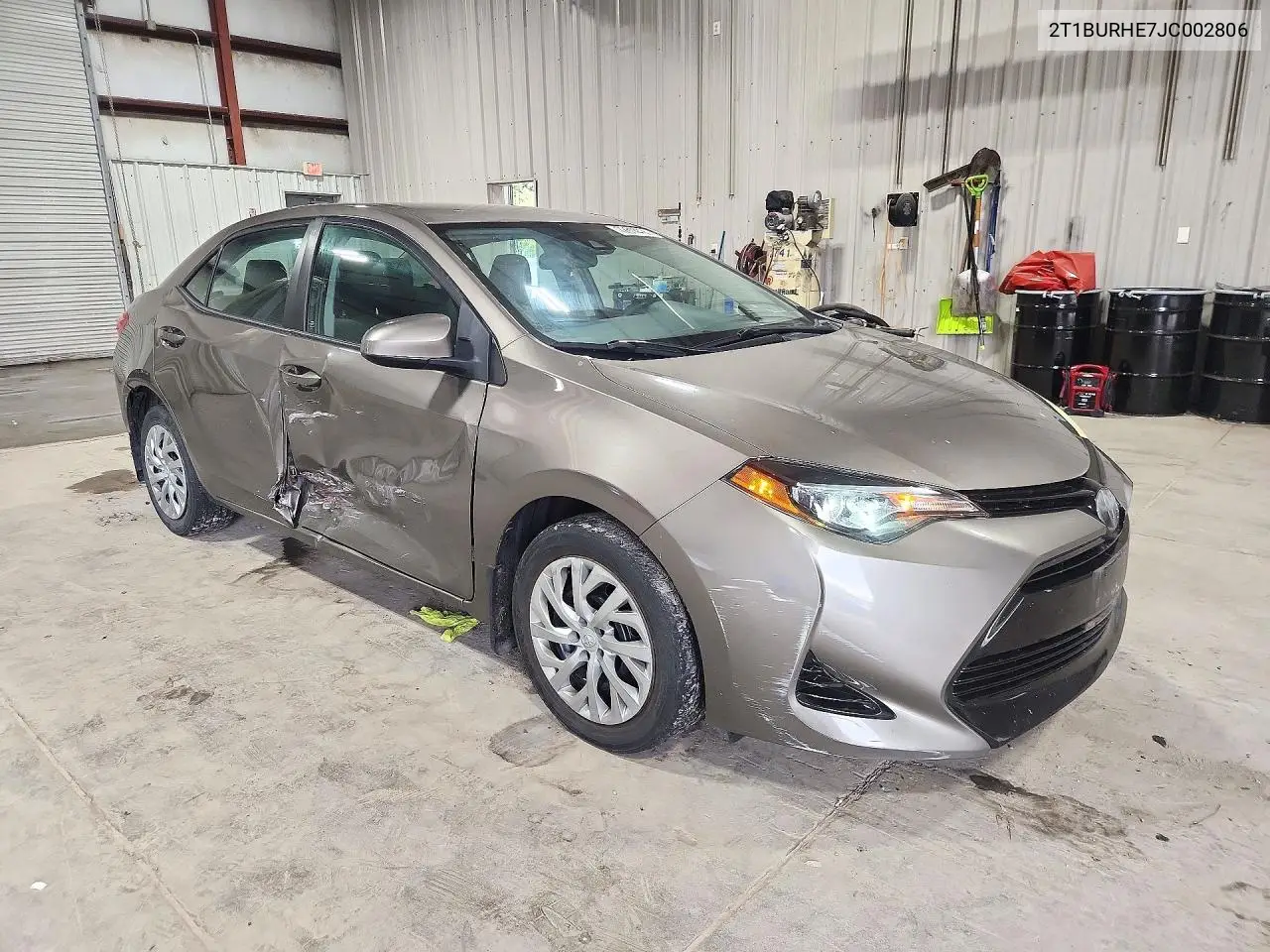 2018 TOYOTA COROLLA VIN 2T1BURHE7JC002806 — фото 4