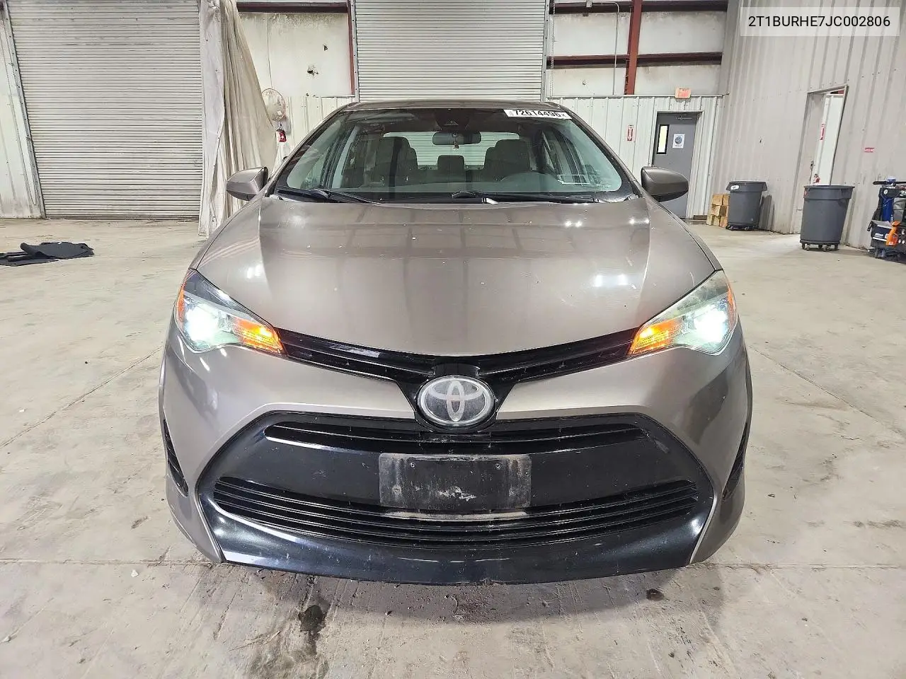 2018 TOYOTA COROLLA VIN 2T1BURHE7JC002806 — фото 5