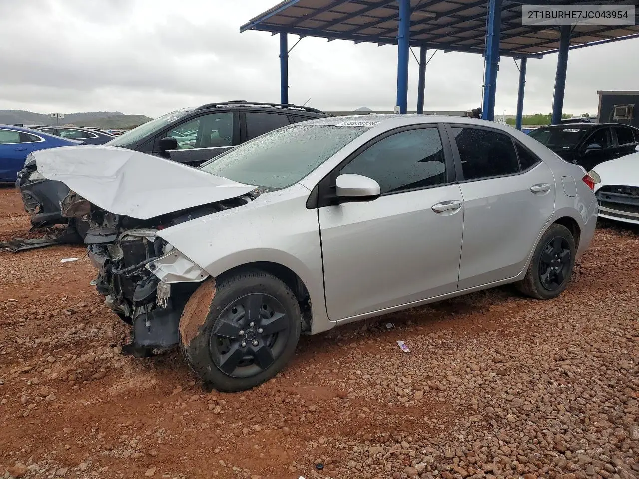 TOYOTA COROLLA 2018, VIN 2T1BURHE7JC043954