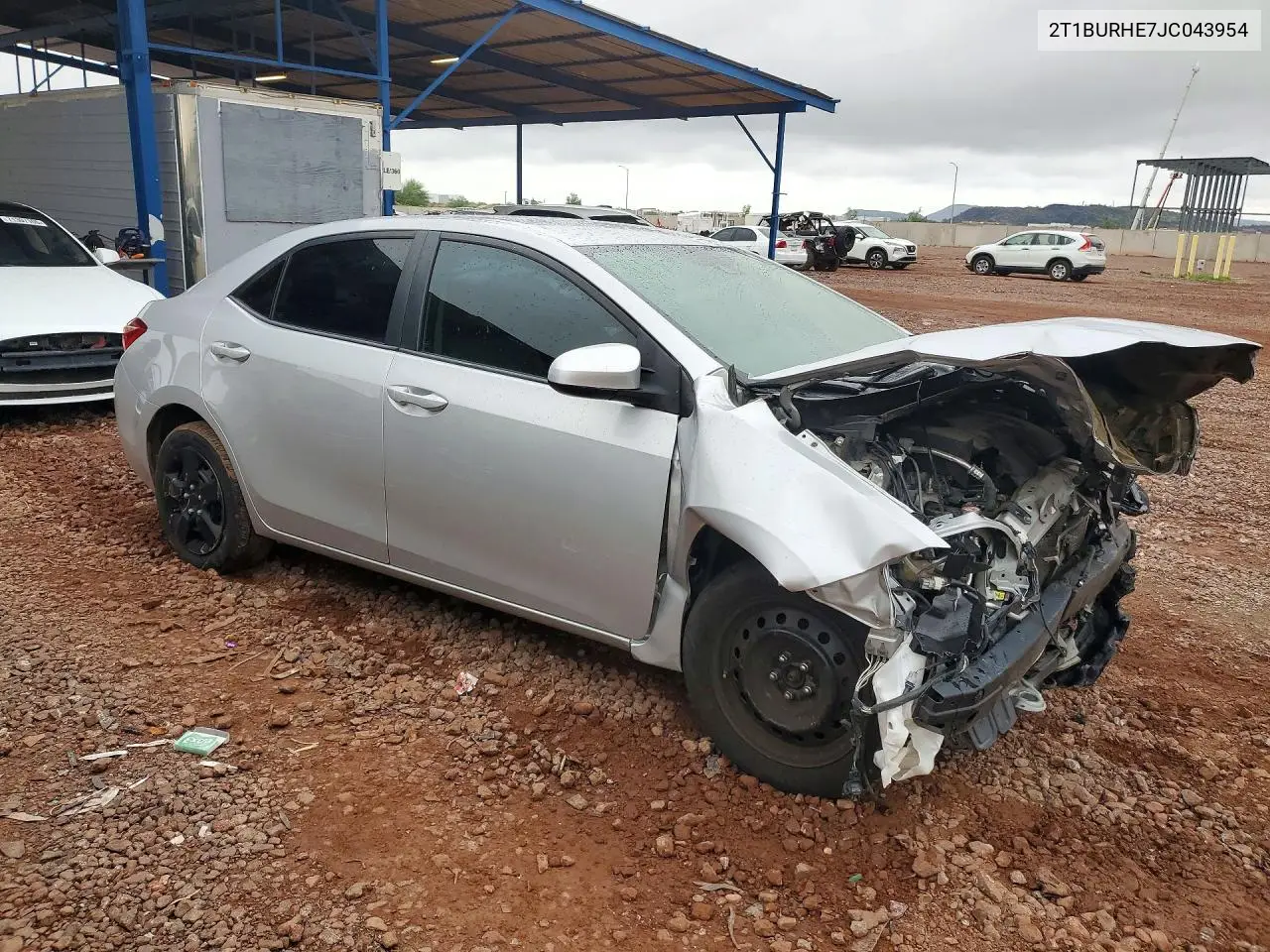 2018 TOYOTA COROLLA VIN 2T1BURHE7JC043954 — фото 4