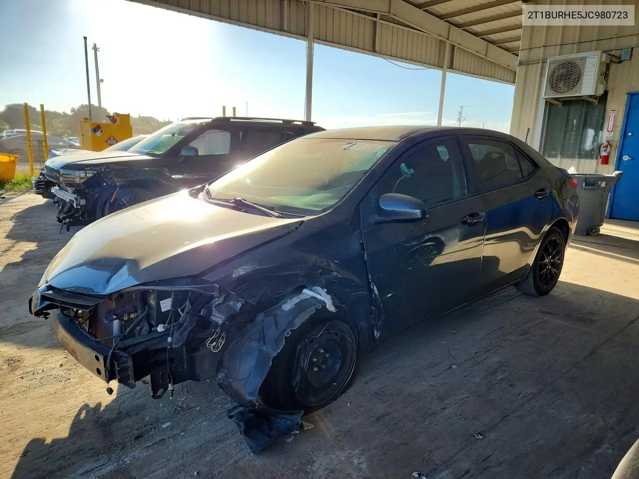 TOYOTA COROLLA 2018, VIN 2T1BURHE5JC980723