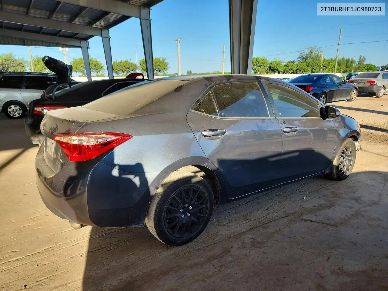 2018 TOYOTA COROLLA VIN 2T1BURHE5JC980723 — фото 3