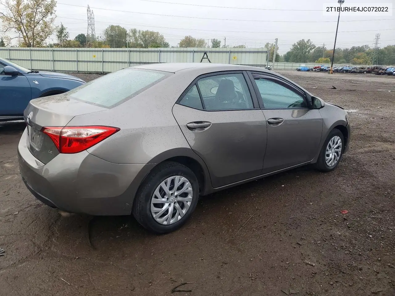 2018 TOYOTA COROLLA VIN 2T1BURHE4JC072022 — фото 3