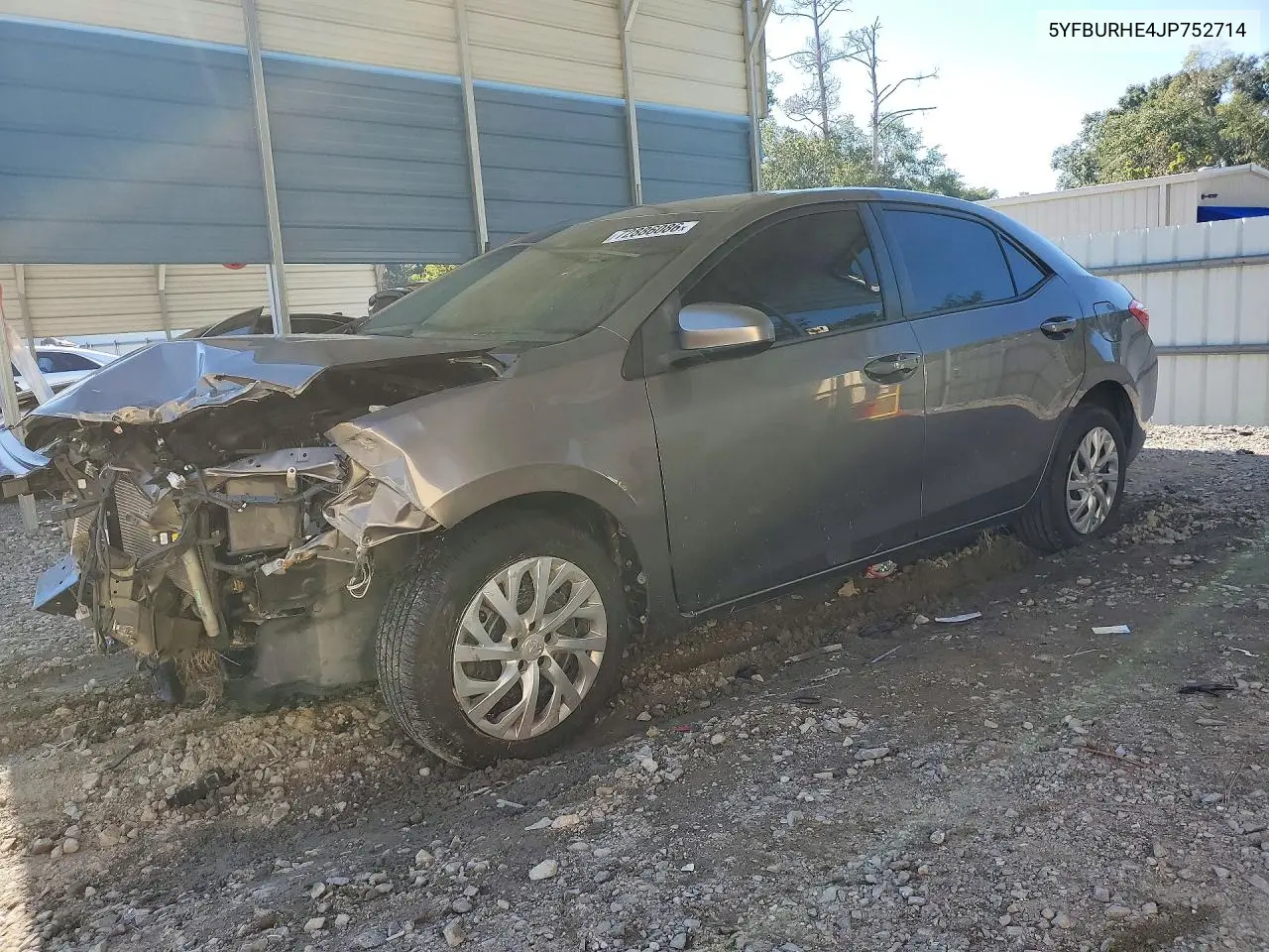 TOYOTA COROLLA 2018, VIN 5YFBURHE4JP752714