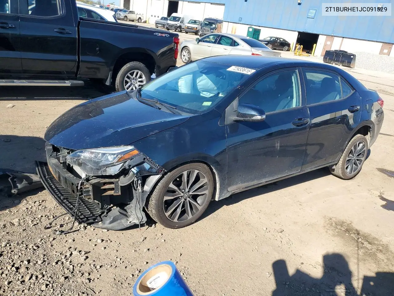 TOYOTA COROLLA 2018, VIN 2T1BURHE1JC091529