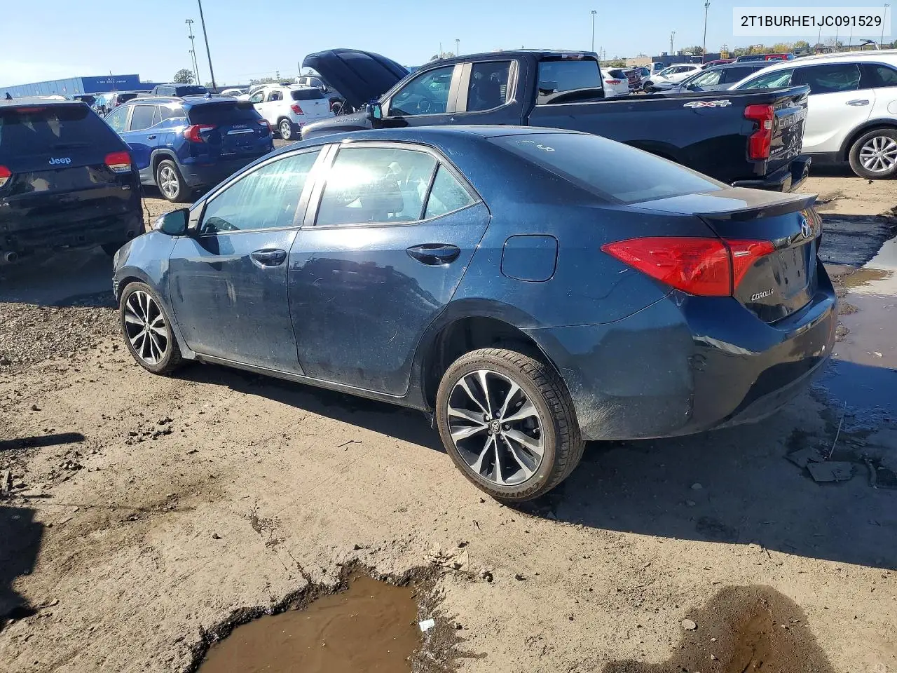 2018 TOYOTA COROLLA VIN 2T1BURHE1JC091529 — фото 2