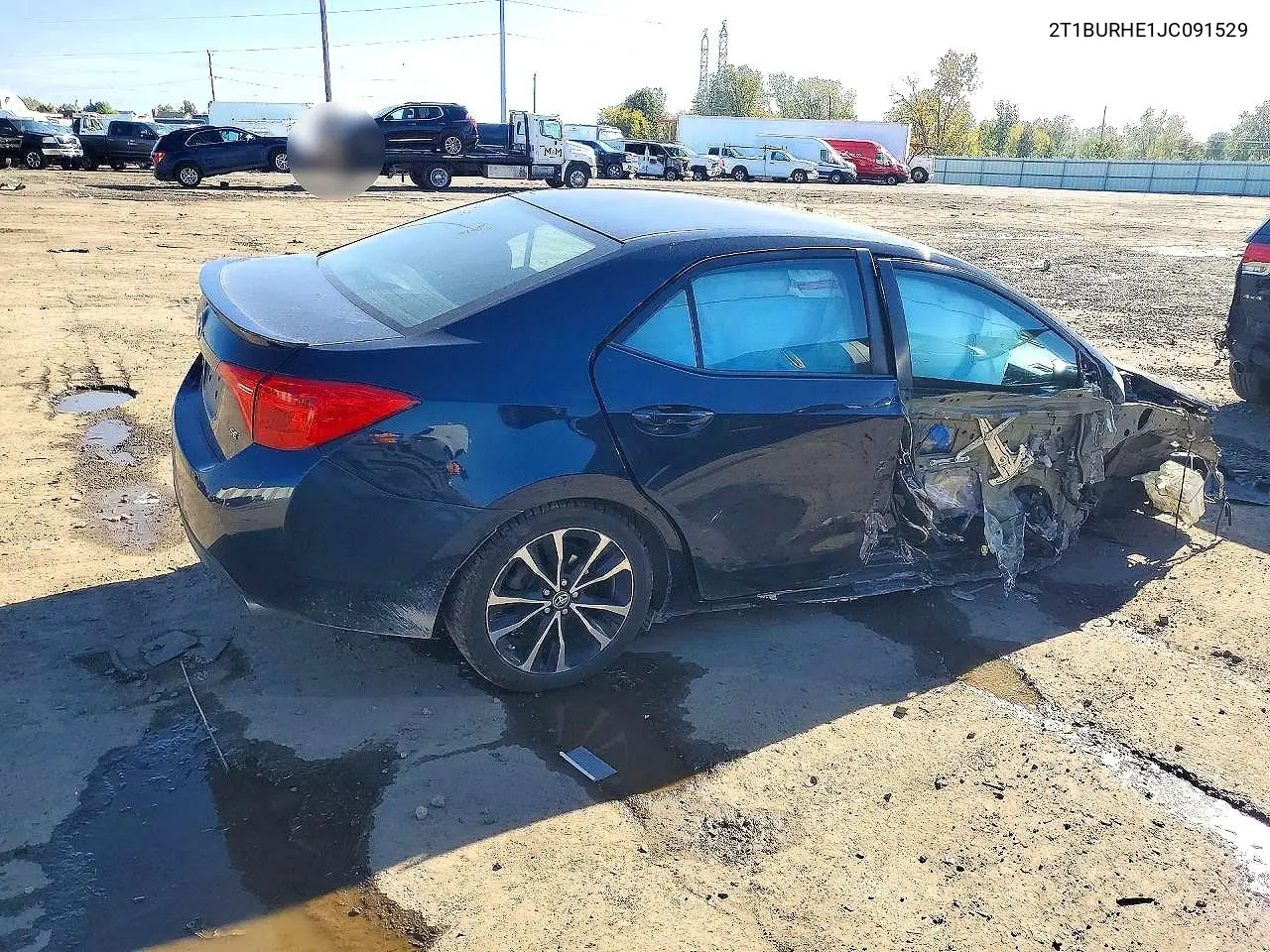 2018 TOYOTA COROLLA VIN 2T1BURHE1JC091529 — фото 3