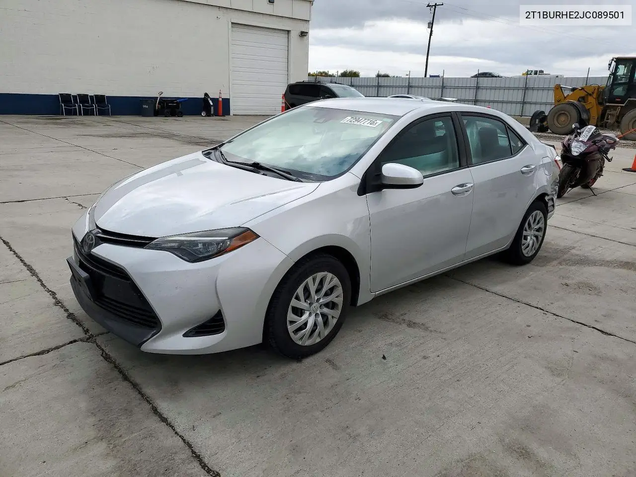 TOYOTA COROLLA 2018, VIN 2T1BURHE2JC089501