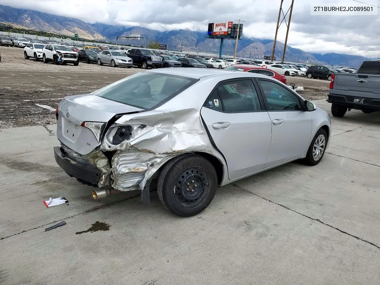 2018 TOYOTA COROLLA VIN 2T1BURHE2JC089501 — фото 3