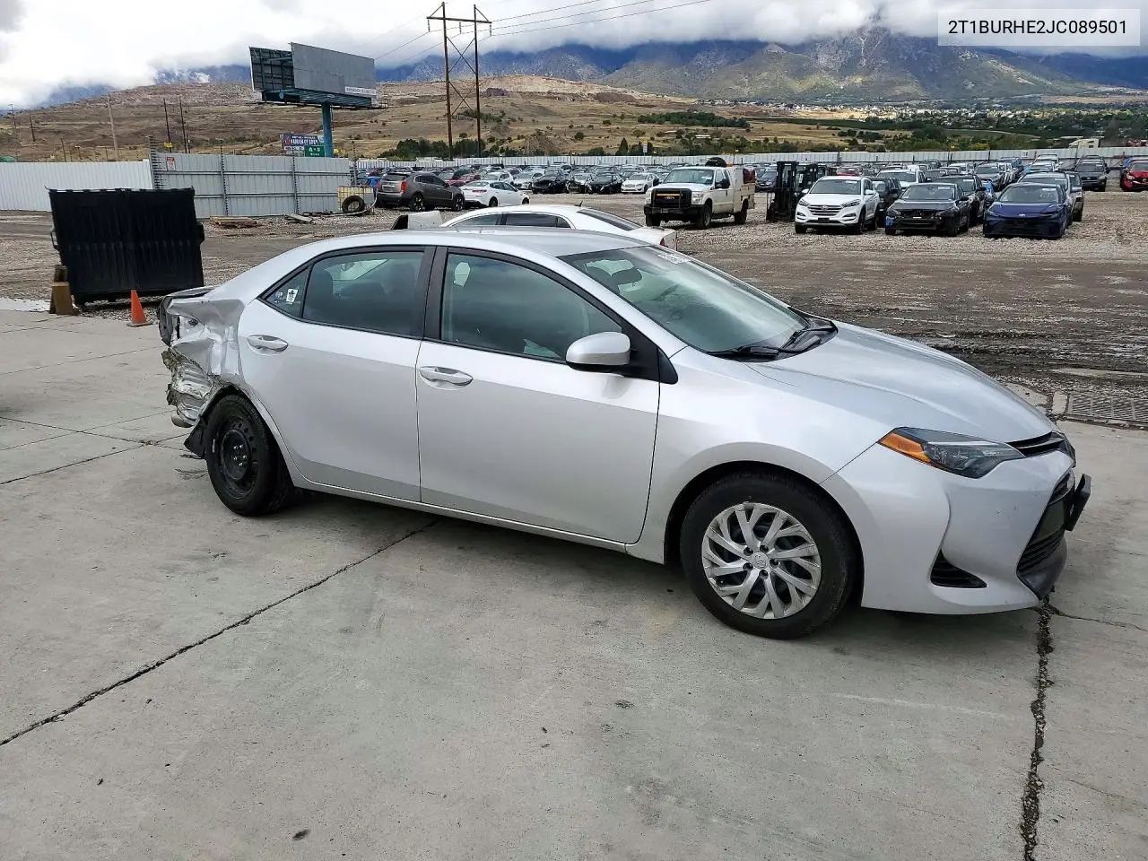 2018 TOYOTA COROLLA VIN 2T1BURHE2JC089501 — фото 4