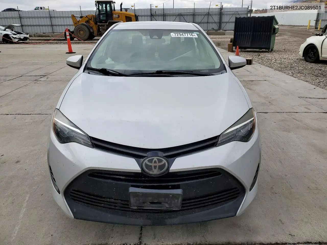 2018 TOYOTA COROLLA VIN 2T1BURHE2JC089501 — фото 5