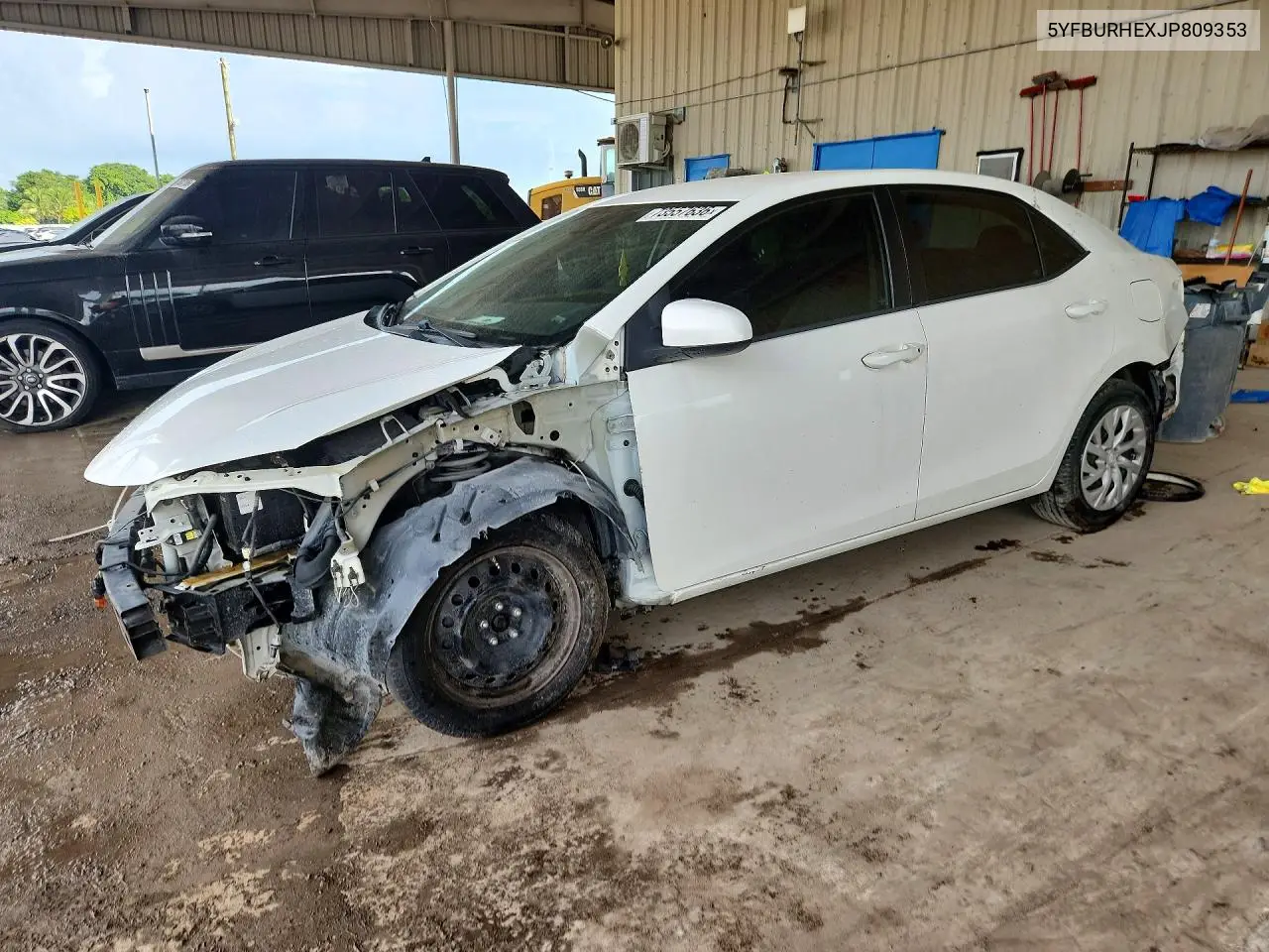 TOYOTA COROLLA 2018, VIN 5YFBURHEXJP809353