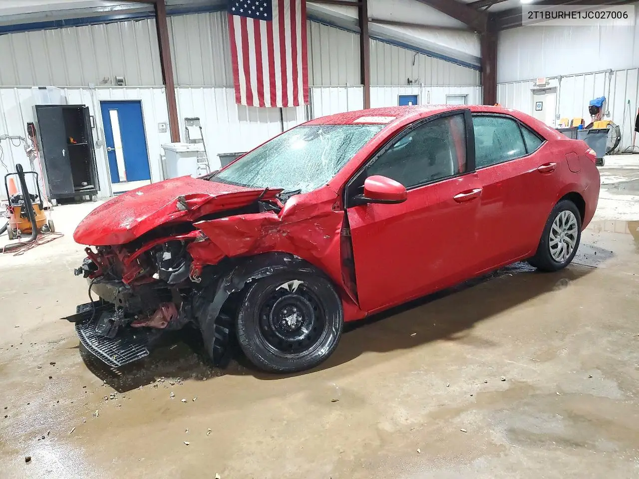 TOYOTA COROLLA 2018, VIN 2T1BURHE1JC027006