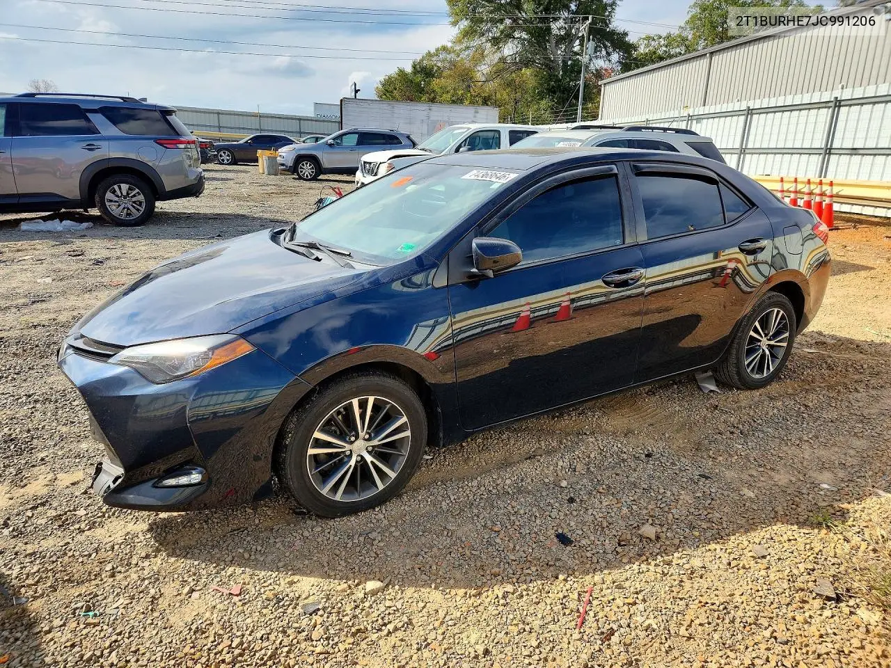 TOYOTA COROLLA 2018, VIN 2T1BURHE7JC991206