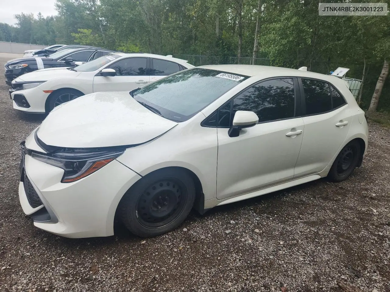 TOYOTA COROLLA 2019, VIN JTNK4RBE2K3001223