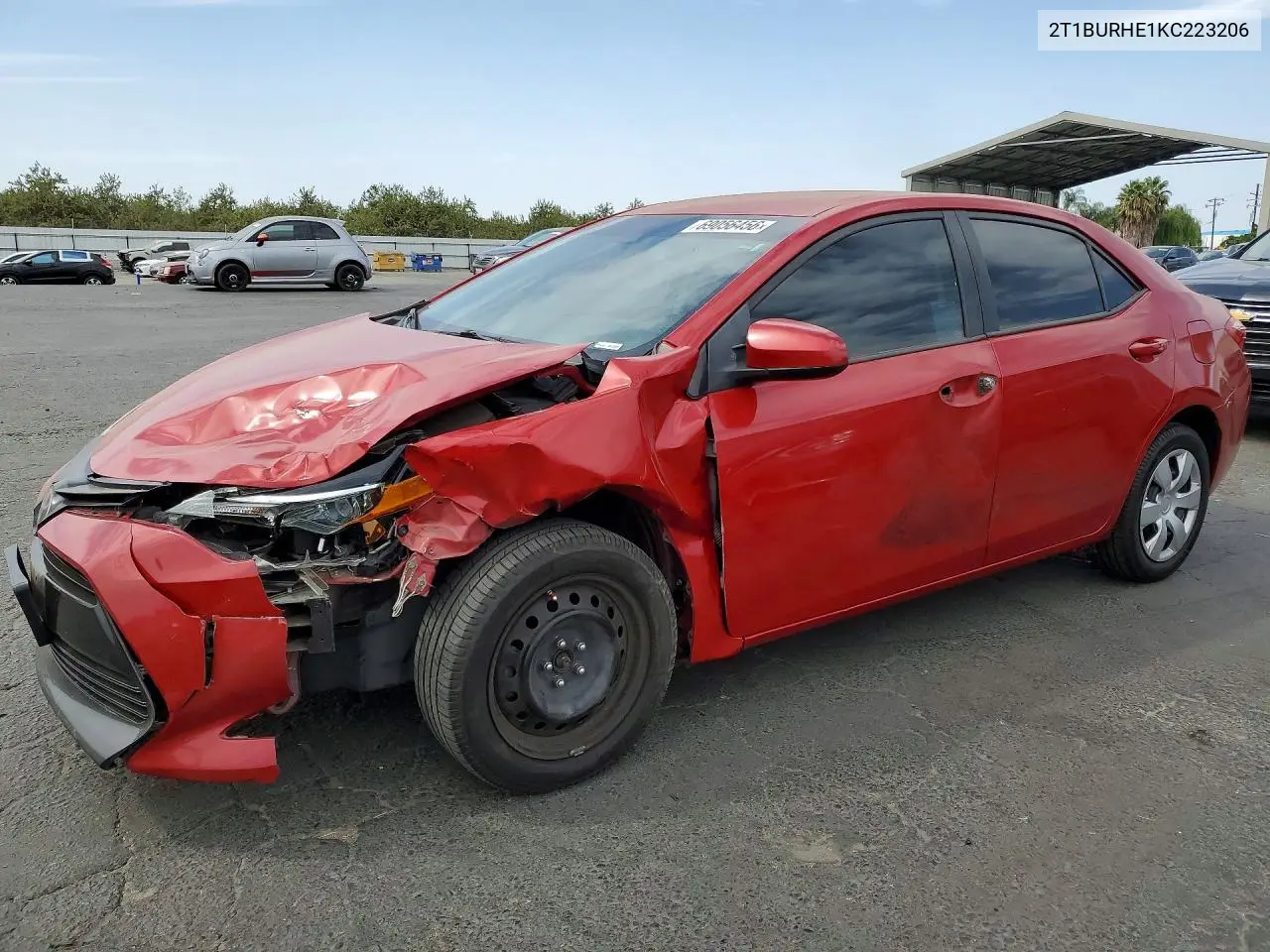 TOYOTA COROLLA 2019, VIN 2T1BURHE1KC223206