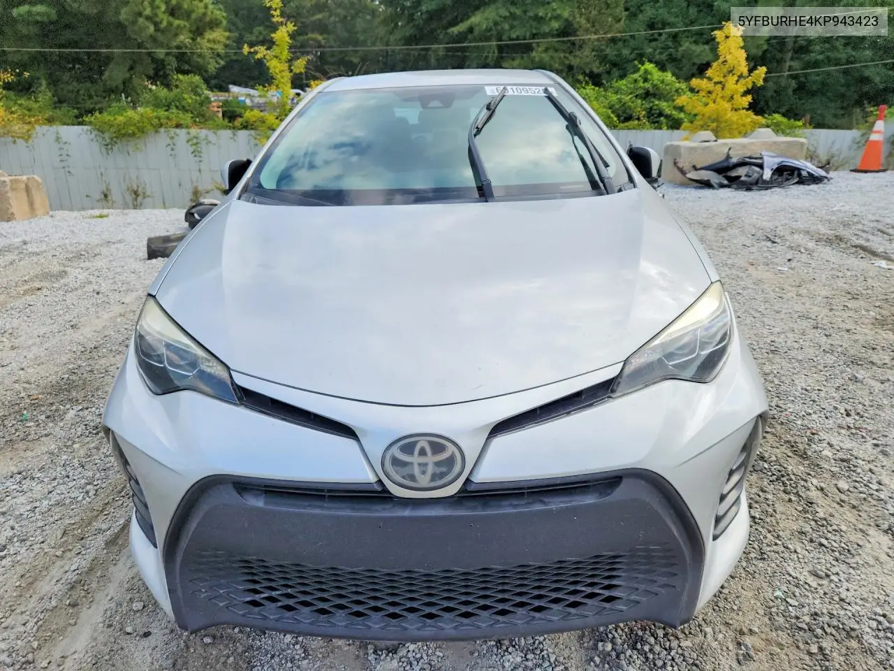 2019 TOYOTA COROLLA VIN 5YFBURHE4KP943423 — фото 5