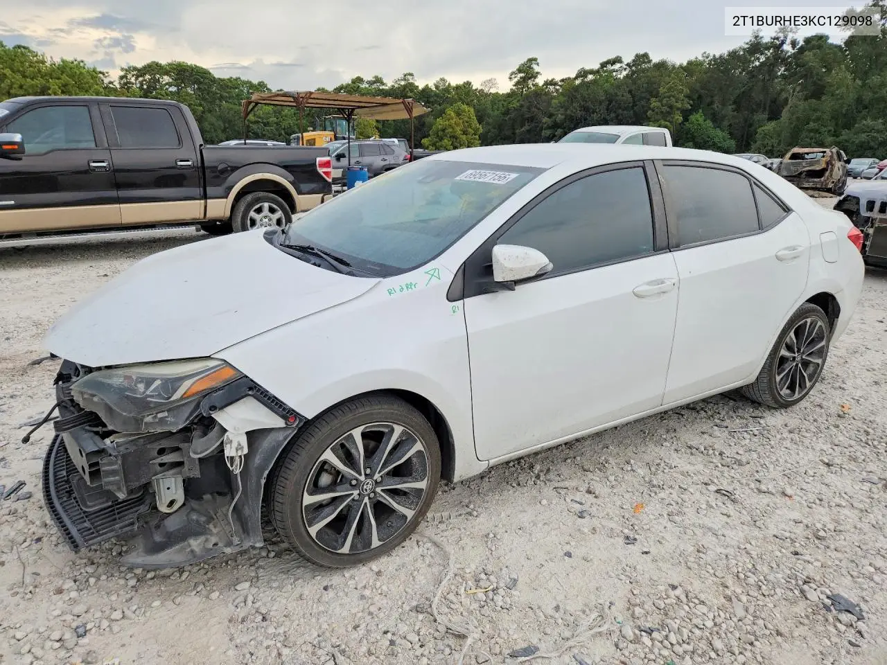 TOYOTA COROLLA 2019, VIN 2T1BURHE3KC129098