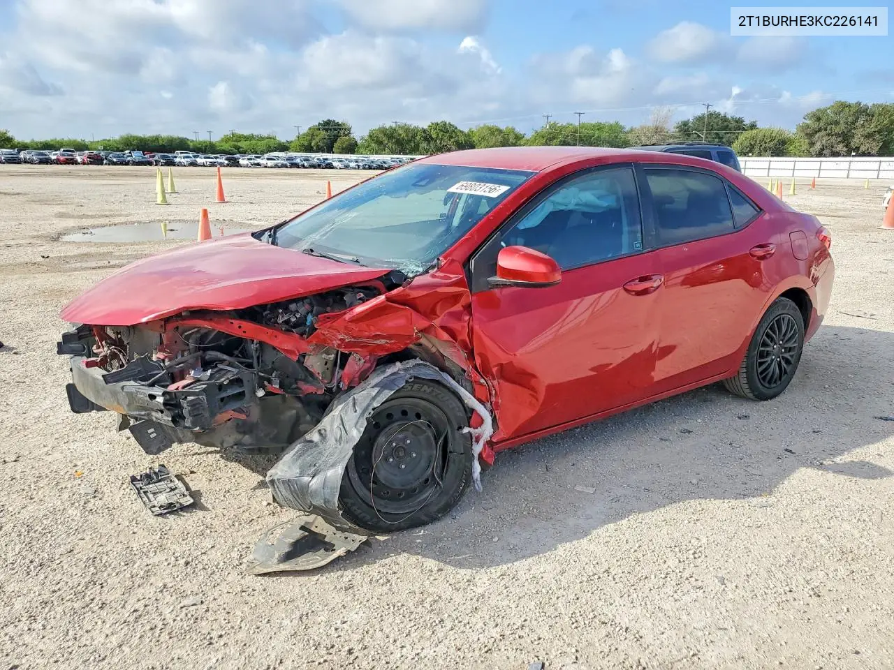 TOYOTA COROLLA 2019, VIN 2T1BURHE3KC226141