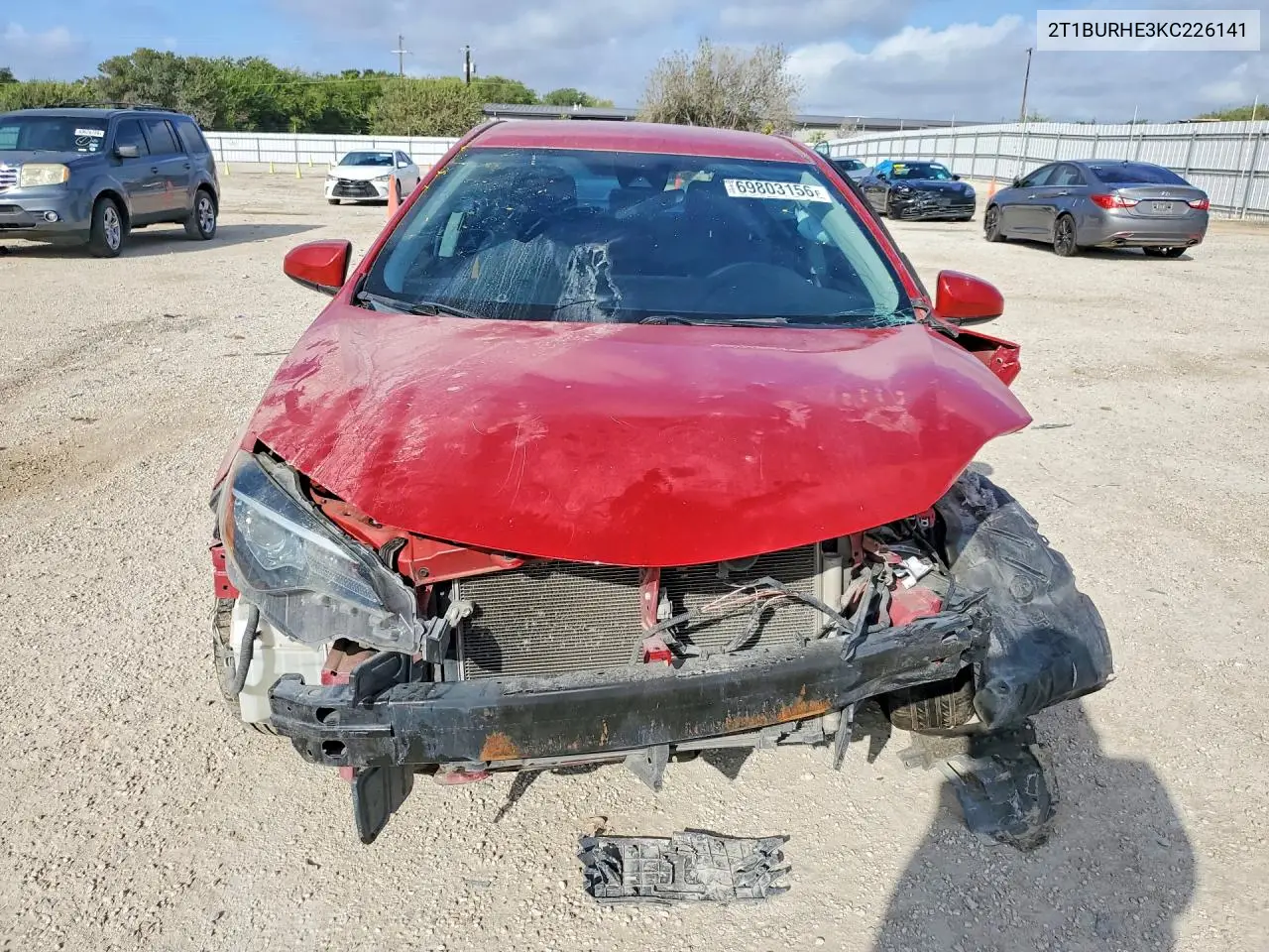 2019 TOYOTA COROLLA VIN 2T1BURHE3KC226141 — фото 5