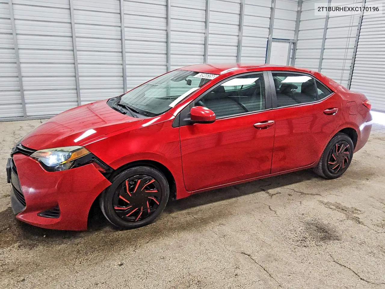 TOYOTA COROLLA 2019, VIN 2T1BURHEXKC170196