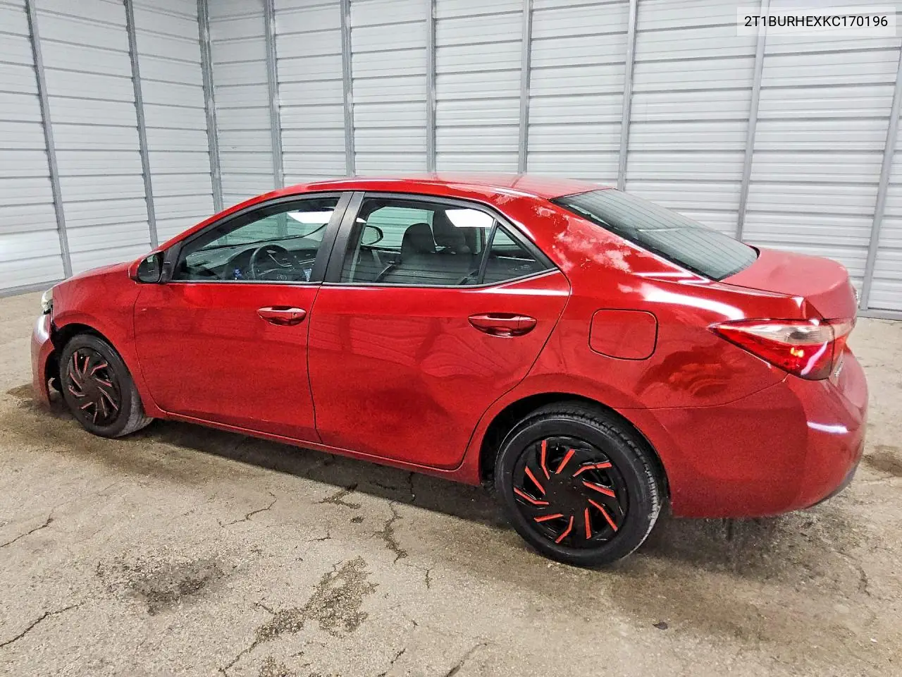 2019 TOYOTA COROLLA VIN 2T1BURHEXKC170196 — фото 2