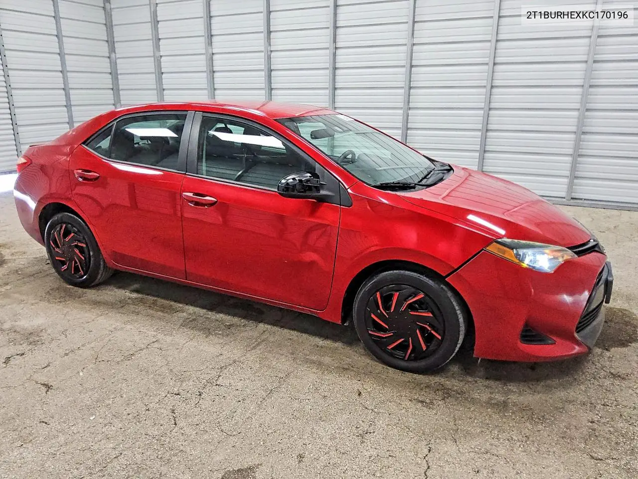2019 TOYOTA COROLLA VIN 2T1BURHEXKC170196 — фото 4
